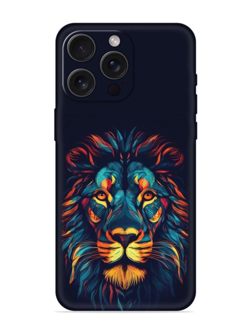 Colorful Lion Embossed Soft Silicone Case for Apple Iphone 15 Pro Max Zapvi