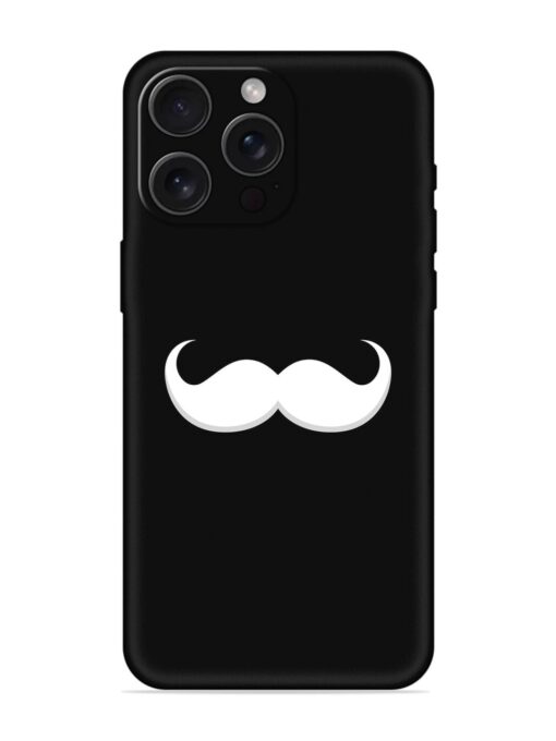 Mustache Vector Embossed Soft Silicone Case for Apple Iphone 15 Pro Max Zapvi