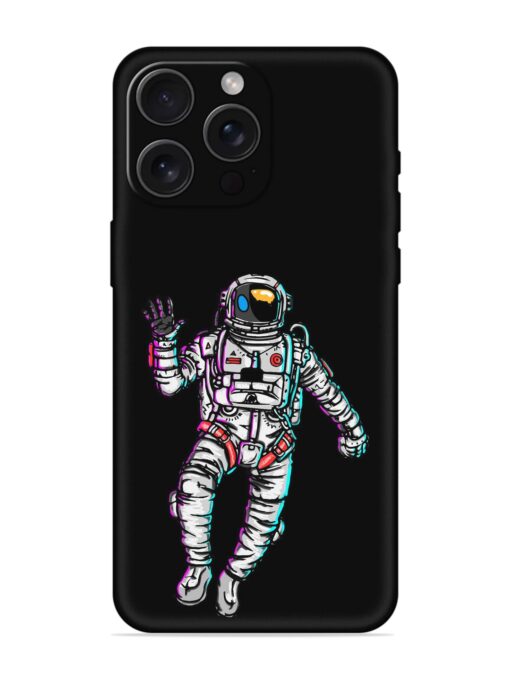 Spaceman Embossed Soft Silicone Case for Apple Iphone 15 Pro Max Zapvi