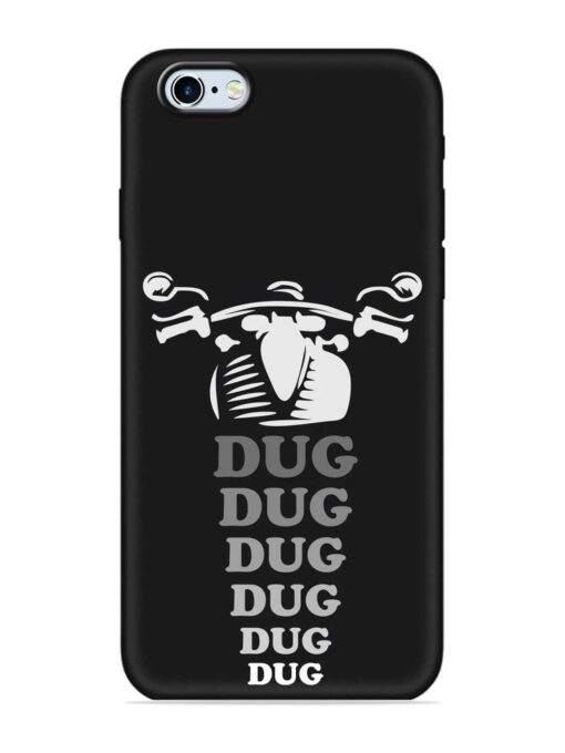 Dug Dug Dug Embossed Soft Silicone Case for Apple Iphone 6 Zapvi