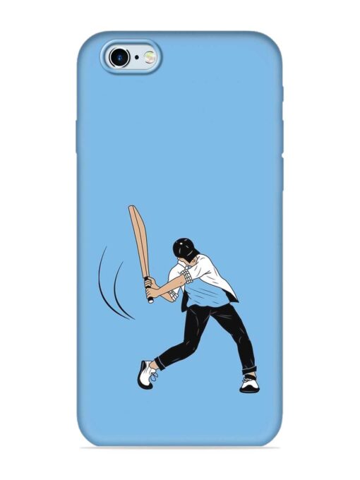 Cricket Gully Boy Embossed Soft Silicone Case for Apple Iphone 6 Zapvi