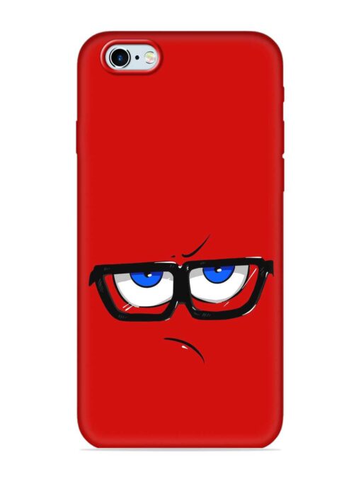 Rad Angry Face Embossed Soft Silicone Case for Apple Iphone 6 Zapvi