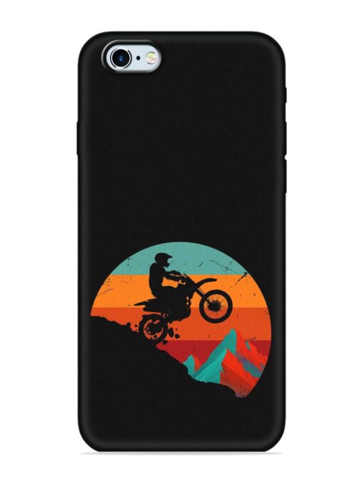 Mountain Bike Embossed Soft Silicone Case for Apple Iphone 6 Zapvi