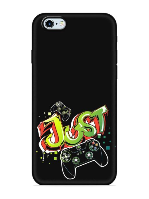 Graffiti Gamepad Illustration Embossed Soft Silicone Case for Apple Iphone 6 Zapvi