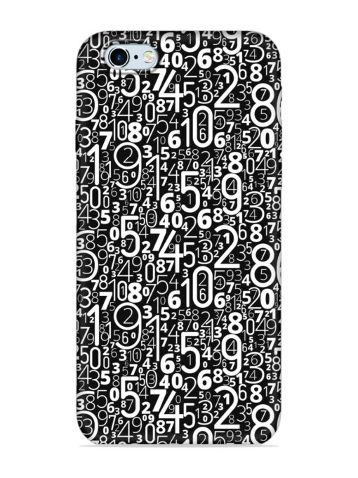 Many Numbers Different Embossed Soft Silicone Case for Apple Iphone 6 Zapvi