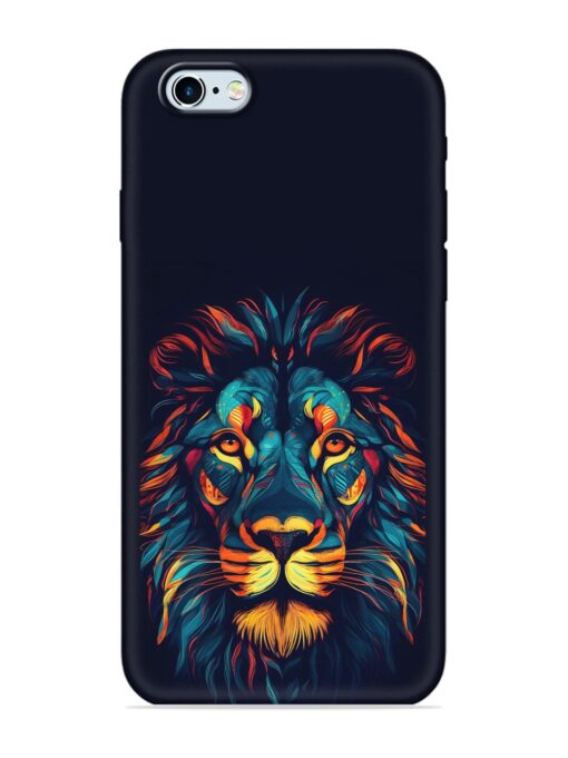 Colorful Lion Embossed Soft Silicone Case for Apple Iphone 6 Zapvi