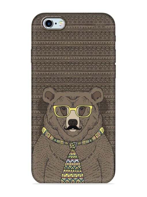 Grizzly Bear Embossed Soft Silicone Case for Apple Iphone 6 Zapvi