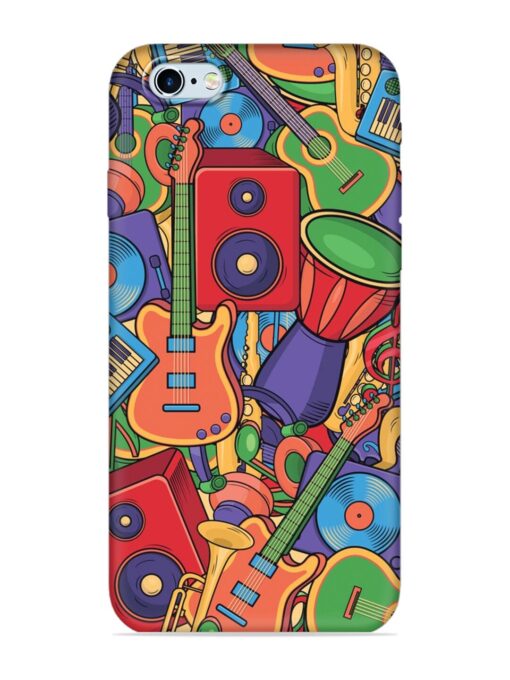 Colorful Music Art Embossed Soft Silicone Case for Apple Iphone 6 Zapvi