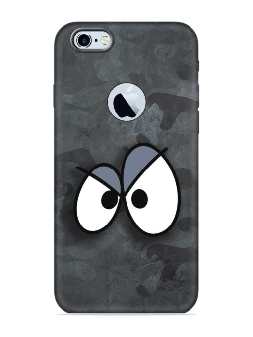 Big Eyes Night Mode Embossed Soft Silicone Case for Apple Iphone 6 (Logo Cut) Zapvi