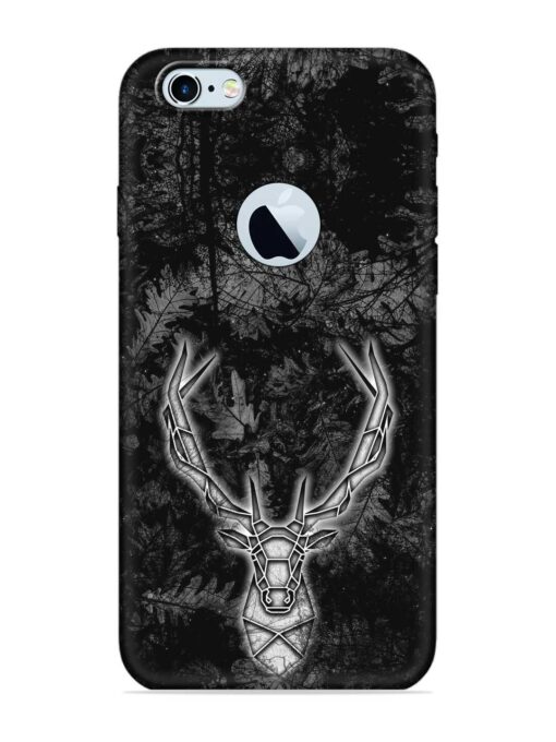 Ancient Deer Embossed Soft Silicone Case for Apple Iphone 6 (Logo Cut) Zapvi