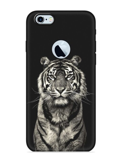 Tiger Art Embossed Soft Silicone Case for Apple Iphone 6 (Logo Cut) Zapvi