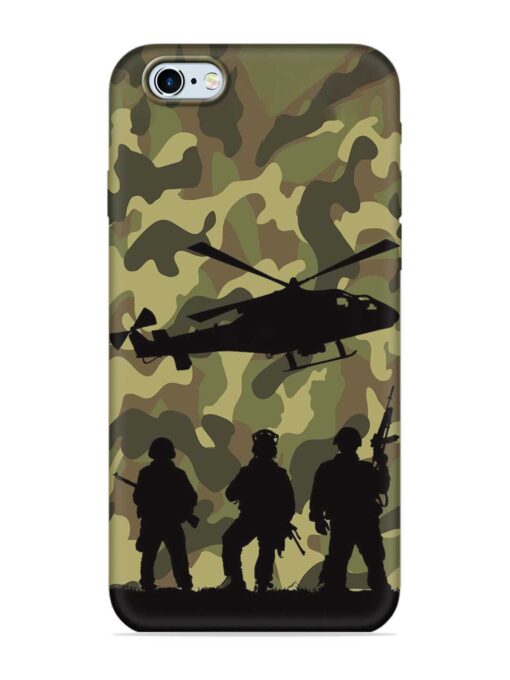 Army Heros Embossed Soft Silicone Case for Apple Iphone 6 Plus Zapvi