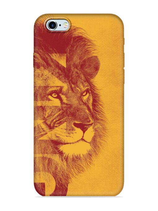 Gold Lion Crown Art Embossed Soft Silicone Case for Apple Iphone 6 Plus Zapvi