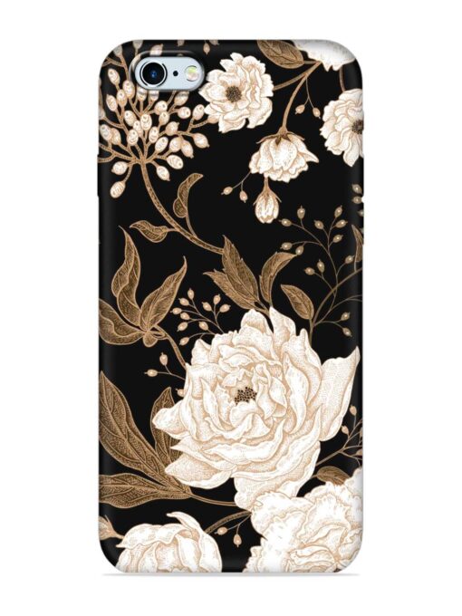 Peonies Roses Floral Embossed Soft Silicone Case for Apple Iphone 6S Zapvi