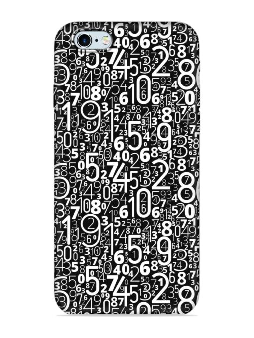 Many Numbers Different Embossed Soft Silicone Case for Apple Iphone 6S Zapvi