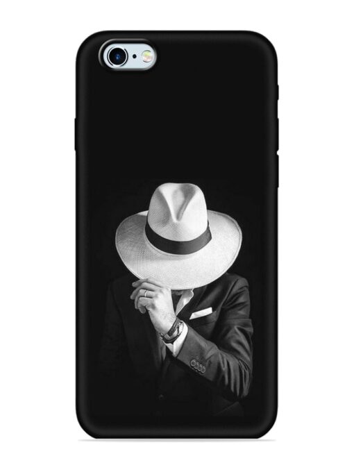 Men Under Hat Embossed Soft Silicone Case for Apple Iphone 6S Zapvi