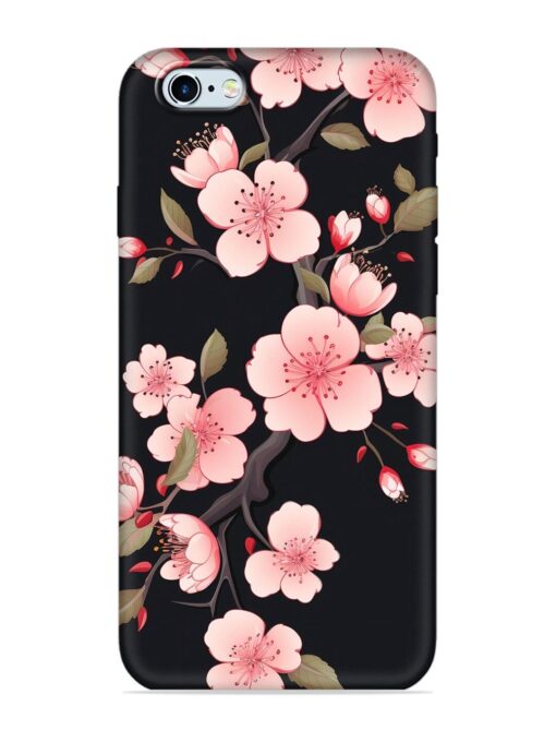 Cherry Blossom Embossed Soft Silicone Case for Apple Iphone 6S Zapvi