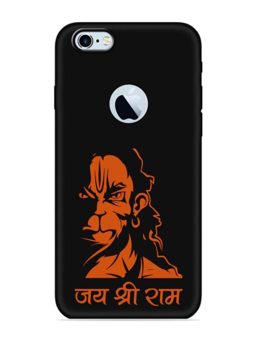 Angry Hanuman Embossed Soft Silicone Case for Apple Iphone 6S (Logo Cut) Zapvi