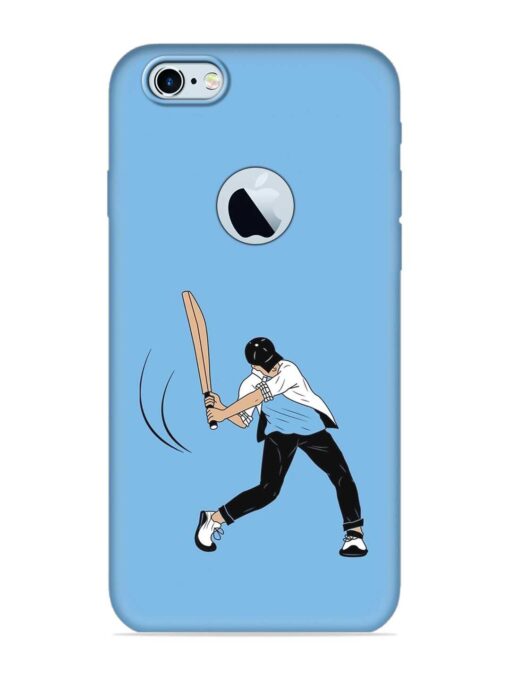 Cricket Gully Boy Embossed Soft Silicone Case for Apple Iphone 6S (Logo Cut) Zapvi