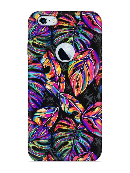 Tropical Seamless Vector Embossed Soft Silicone Case for Apple Iphone 6S (Logo Cut) Zapvi