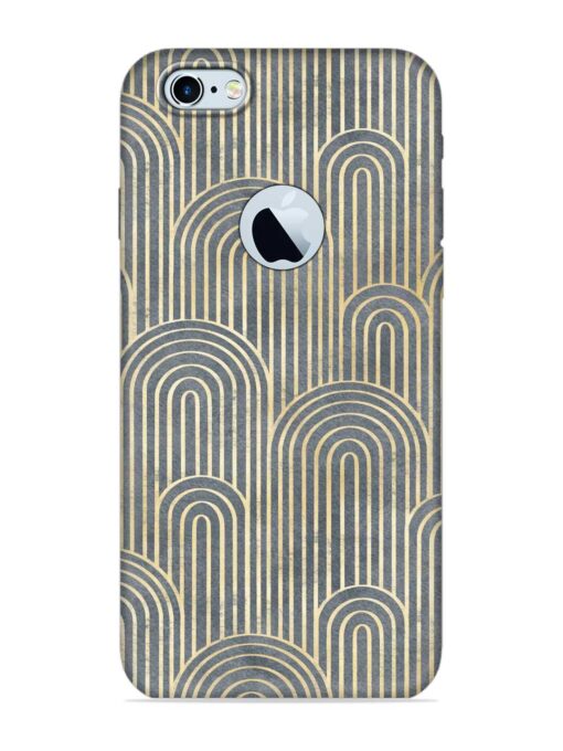 Art Deco Style Embossed Soft Silicone Case for Apple Iphone 6S (Logo Cut) Zapvi