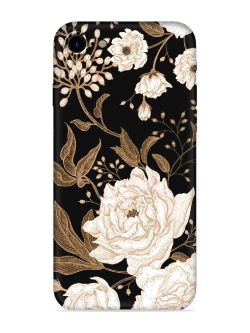 Peonies Roses Floral Embossed Soft Silicone Case for Apple Iphone 7 Zapvi