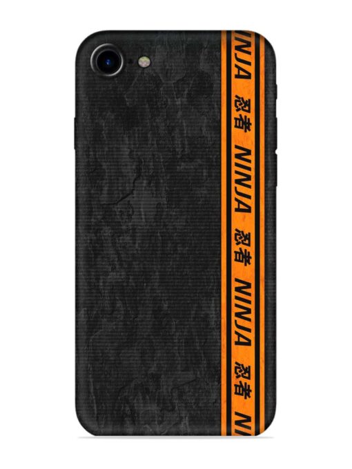 Ninja Srtips Embossed Soft Silicone Case for Apple Iphone 7 Zapvi