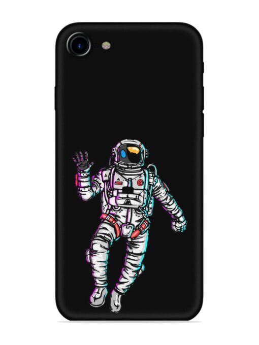 Spaceman Embossed Soft Silicone Case for Apple Iphone 7 Zapvi