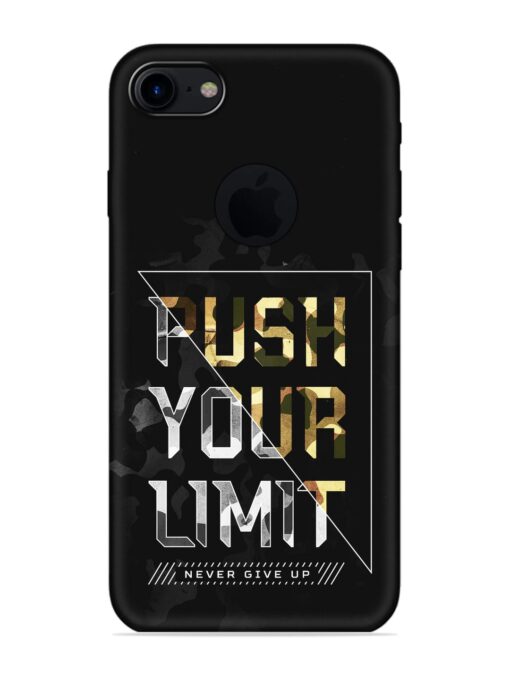 Push Your Limits Embossed Soft Silicone Case for Apple Iphone 7 (Logo Cut) Zapvi