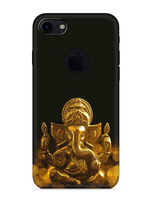 Lord Ganesha Indian Festival Embossed Soft Silicone Case for Apple Iphone 7 (Logo Cut) Zapvi