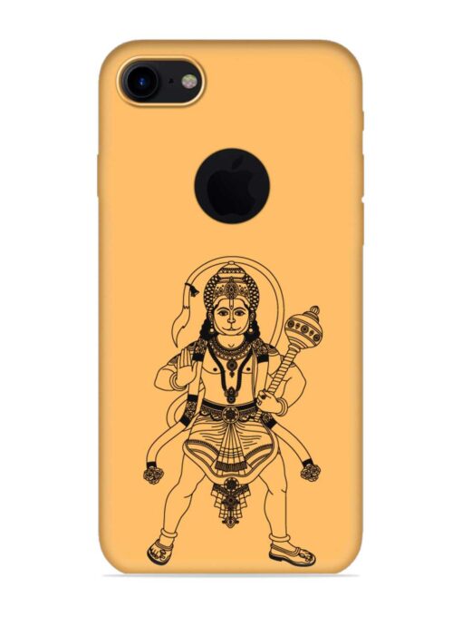 Indian God Hanuman Embossed Soft Silicone Case for Apple Iphone 7 (Logo Cut) Zapvi