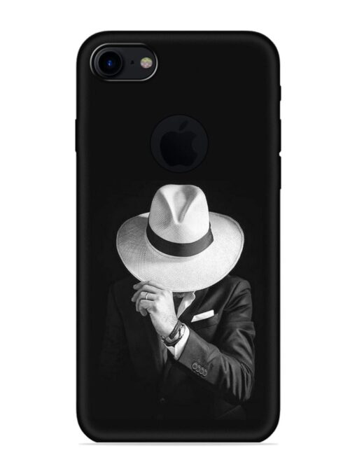 Men Under Hat Embossed Soft Silicone Case for Apple Iphone 7 (Logo Cut) Zapvi