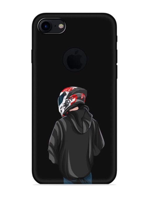 Motorcycle Rider Embossed Soft Silicone Case for Apple Iphone 7 (Logo Cut) Zapvi