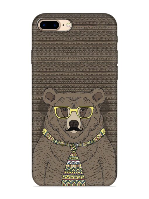 Grizzly Bear Embossed Soft Silicone Case for Apple Iphone 7 Plus Zapvi