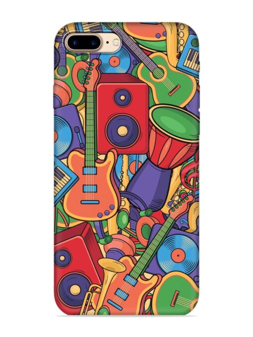 Colorful Music Art Embossed Soft Silicone Case for Apple Iphone 7 Plus Zapvi