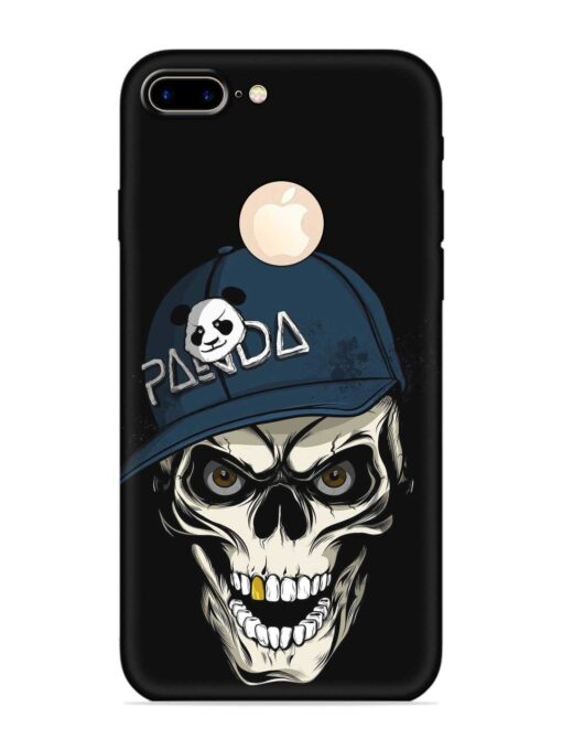 Panda Skull Embossed Soft Silicone Case for Apple Iphone 7 Plus (Logo Cut) Zapvi