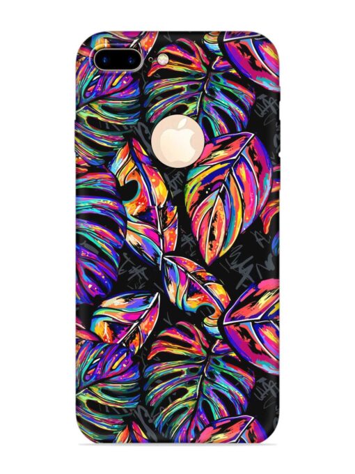 Tropical Seamless Vector Embossed Soft Silicone Case for Apple Iphone 7 Plus (Logo Cut) Zapvi