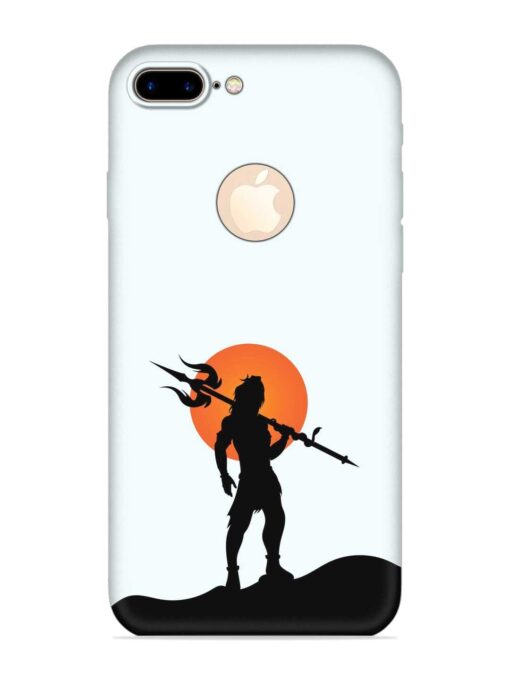 Lord Mahadev Trendy Embossed Soft Silicone Case for Apple Iphone 7 Plus (Logo Cut) Zapvi