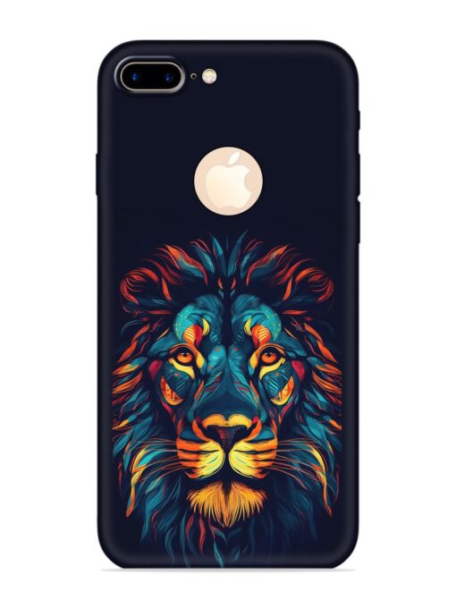 Colorful Lion Embossed Soft Silicone Case for Apple Iphone 7 Plus (Logo Cut) Zapvi