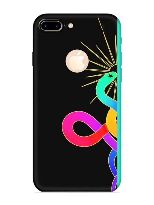 Art Geometric Abstraction Embossed Soft Silicone Case for Apple Iphone 7 Plus (Logo Cut) Zapvi