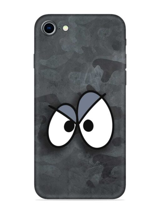 Big Eyes Night Mode Embossed Soft Silicone Case for Apple Iphone 8 Zapvi