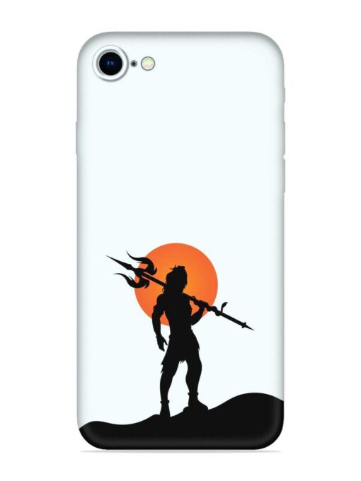 Lord Mahadev Trendy Embossed Soft Silicone Case for Apple Iphone 8 Zapvi