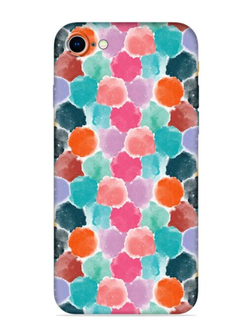 Colorful Seamless Pattern Embossed Soft Silicone Case for Apple Iphone 8 Zapvi