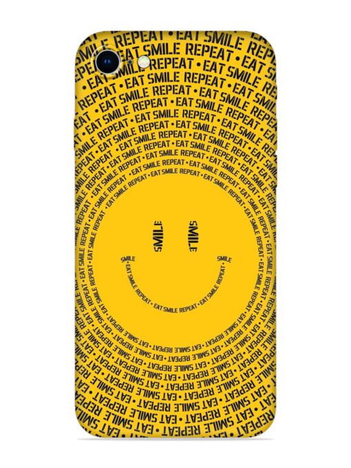 Smiley Embossed Soft Silicone Case for Apple Iphone 8 Zapvi