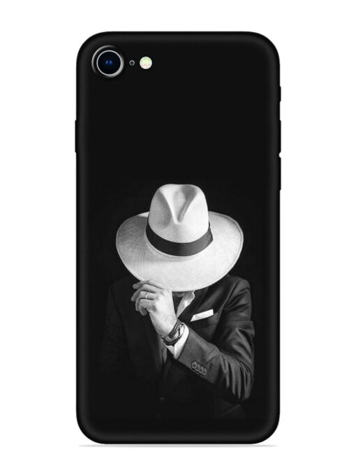 Men Under Hat Embossed Soft Silicone Case for Apple Iphone 8 Zapvi