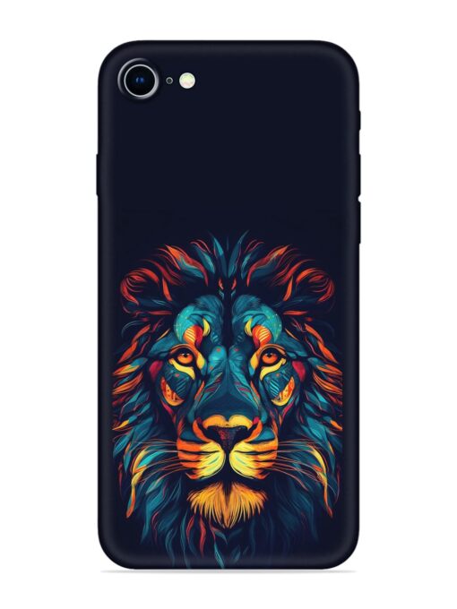 Colorful Lion Embossed Soft Silicone Case for Apple Iphone 8 Zapvi