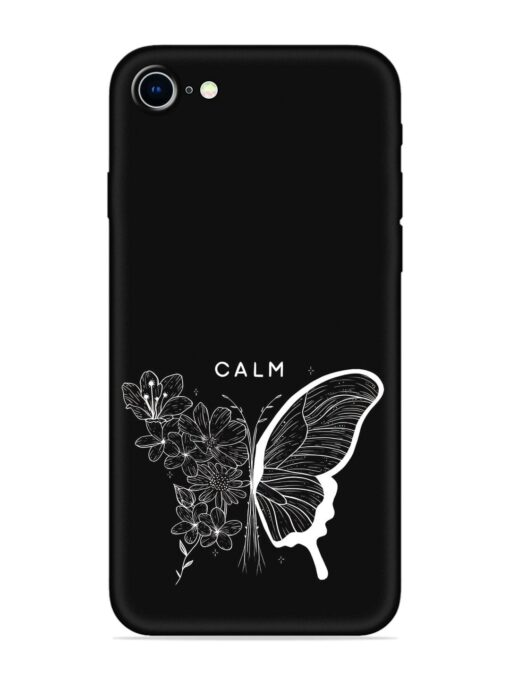 Calm Embossed Soft Silicone Case for Apple Iphone 8 Zapvi