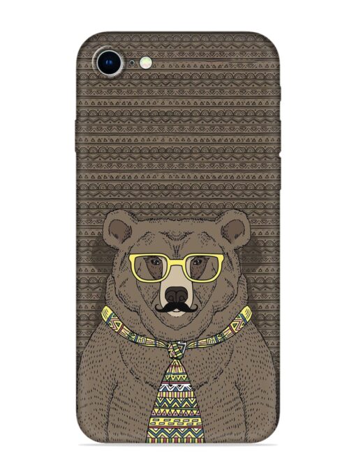 Grizzly Bear Embossed Soft Silicone Case for Apple Iphone 8 Zapvi