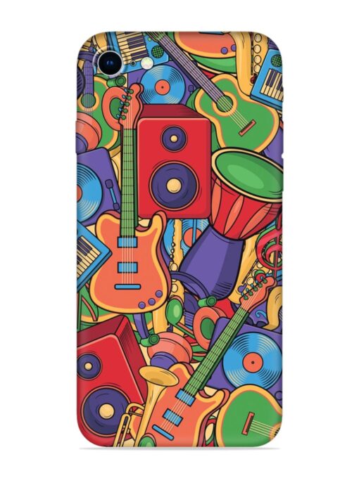 Colorful Music Art Embossed Soft Silicone Case for Apple Iphone 8 Zapvi