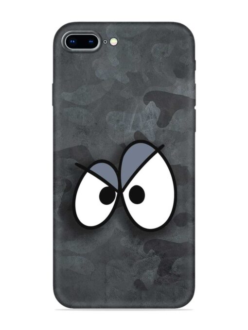 Big Eyes Night Mode Embossed Soft Silicone Case for Apple Iphone 8 Plus Zapvi